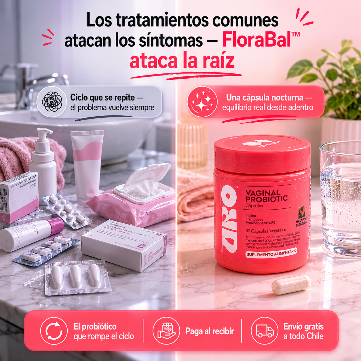 FloraBal™ — Probiótico Íntimo Femenino