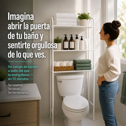 Estantería Organizadora de Baño — Transforma tu baño en 15 minutos