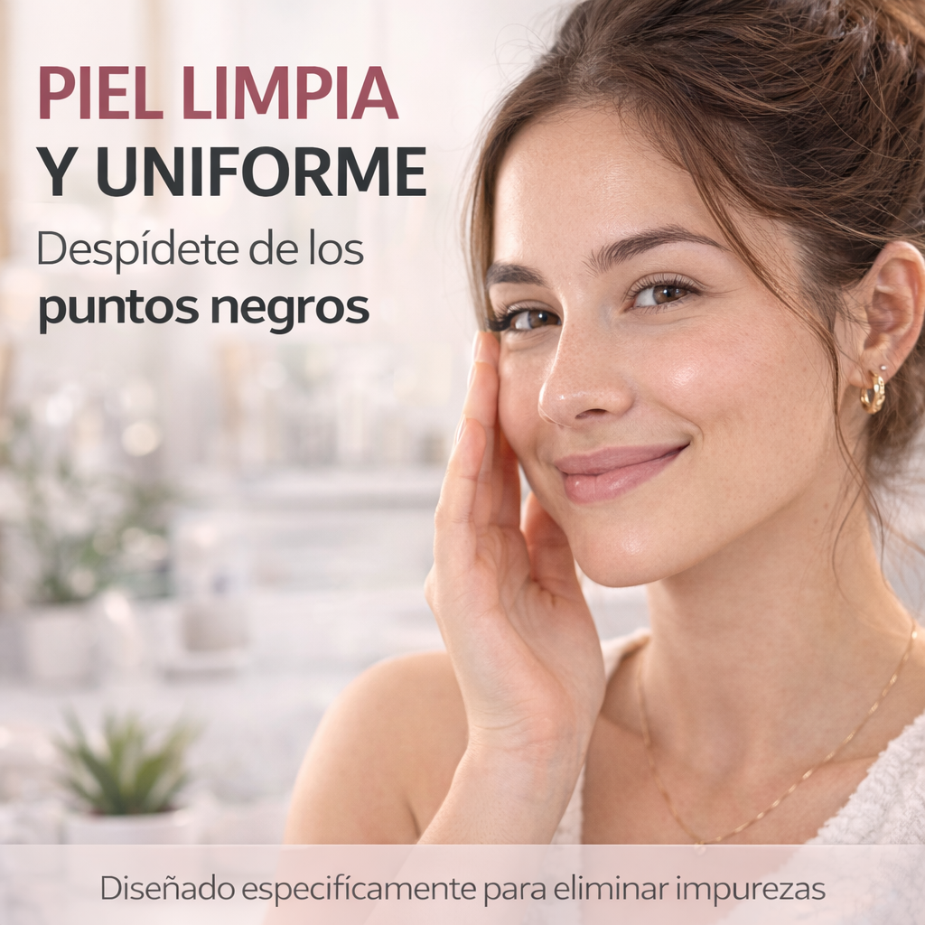 Elimina puntos negros y luce una piel más limpia desde el primer uso