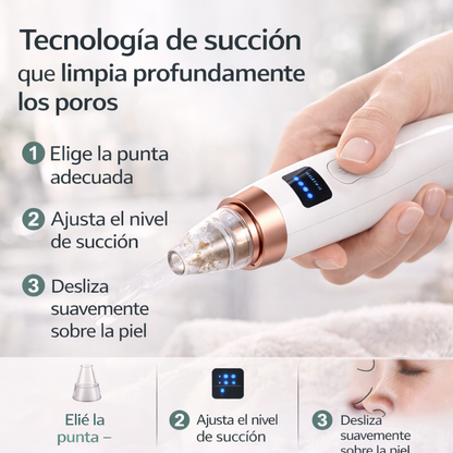 Elimina puntos negros y luce una piel más limpia desde el primer uso