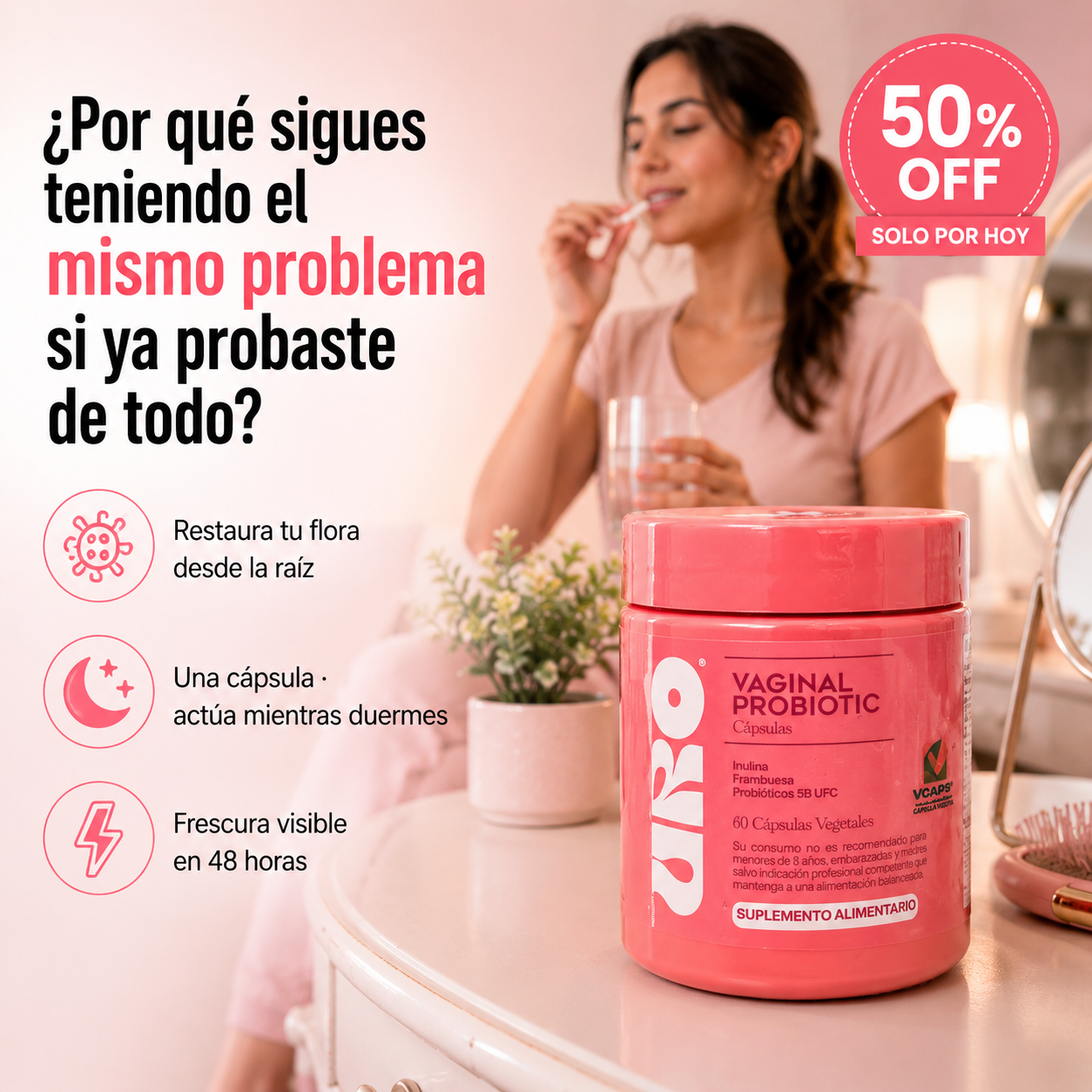 FloraBal™ Pro — Probiótico Íntimo Femenino