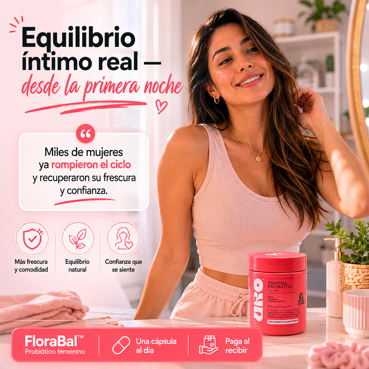 FloraBal™ Pro — Probiótico Íntimo Femenino
