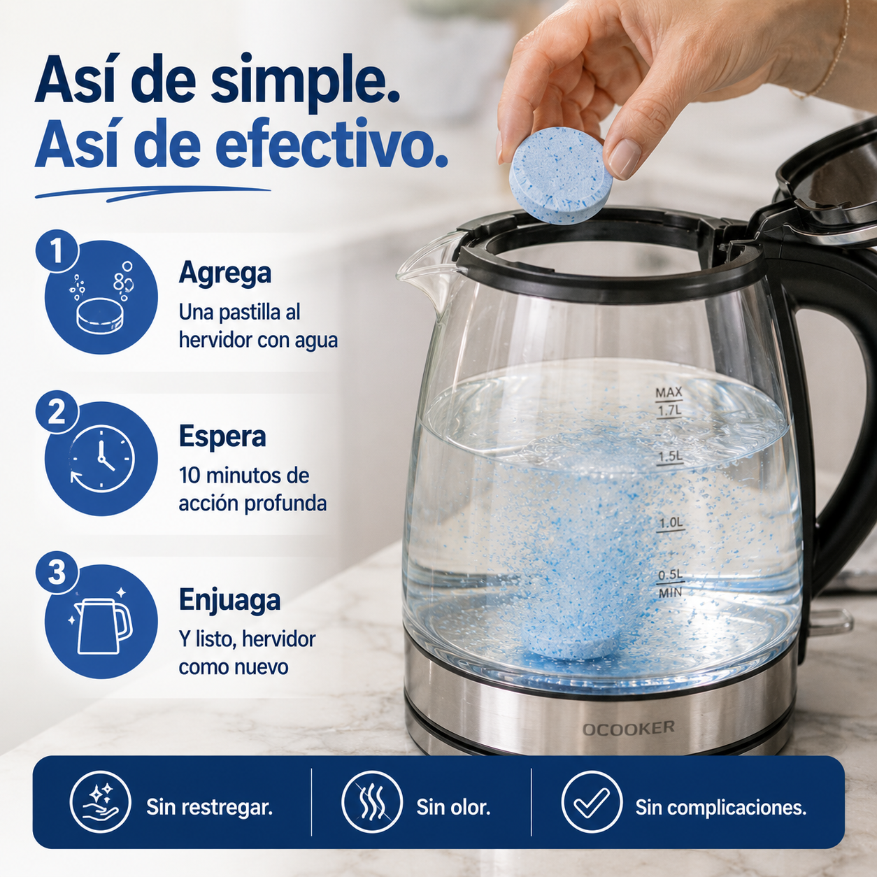SarroOff™ Pro - Pastillas Anti sarro para hervidor