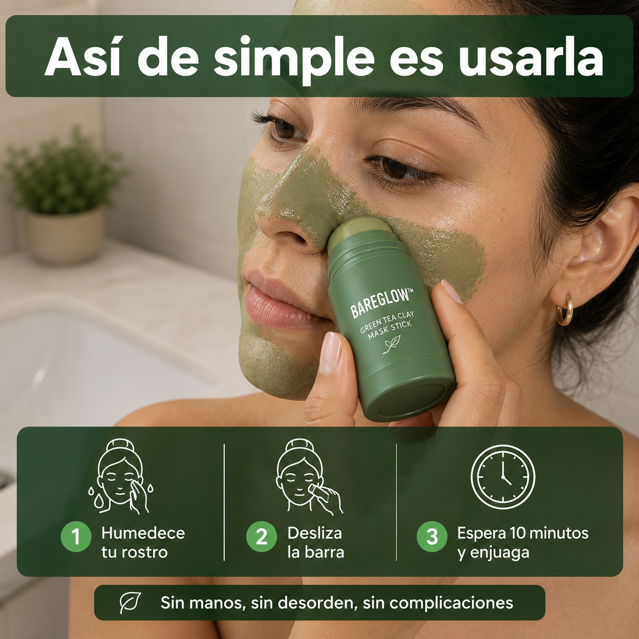 BareGlow™ — Poros Limpios y Sin Puntos Negros en 10 Minutos