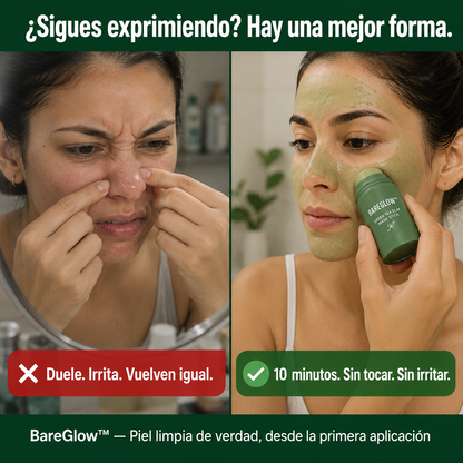 BareGlow™ — Poros Limpios y Sin Puntos Negros en 10 Minutos