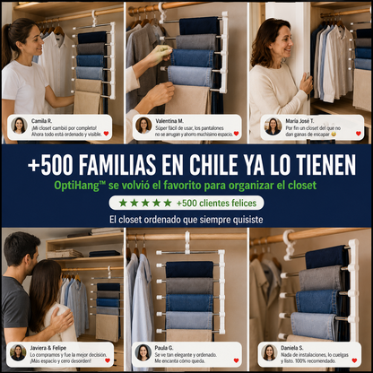 OptiHang™ - El Perchero que Ordena tu Closet en Segundos