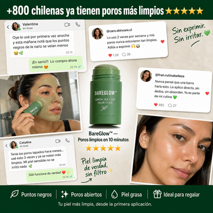 BareGlow™ — Poros Limpios y Sin Puntos Negros en 10 Minutos