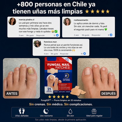 FungiOff™ — Parche Antihongos para Uñas