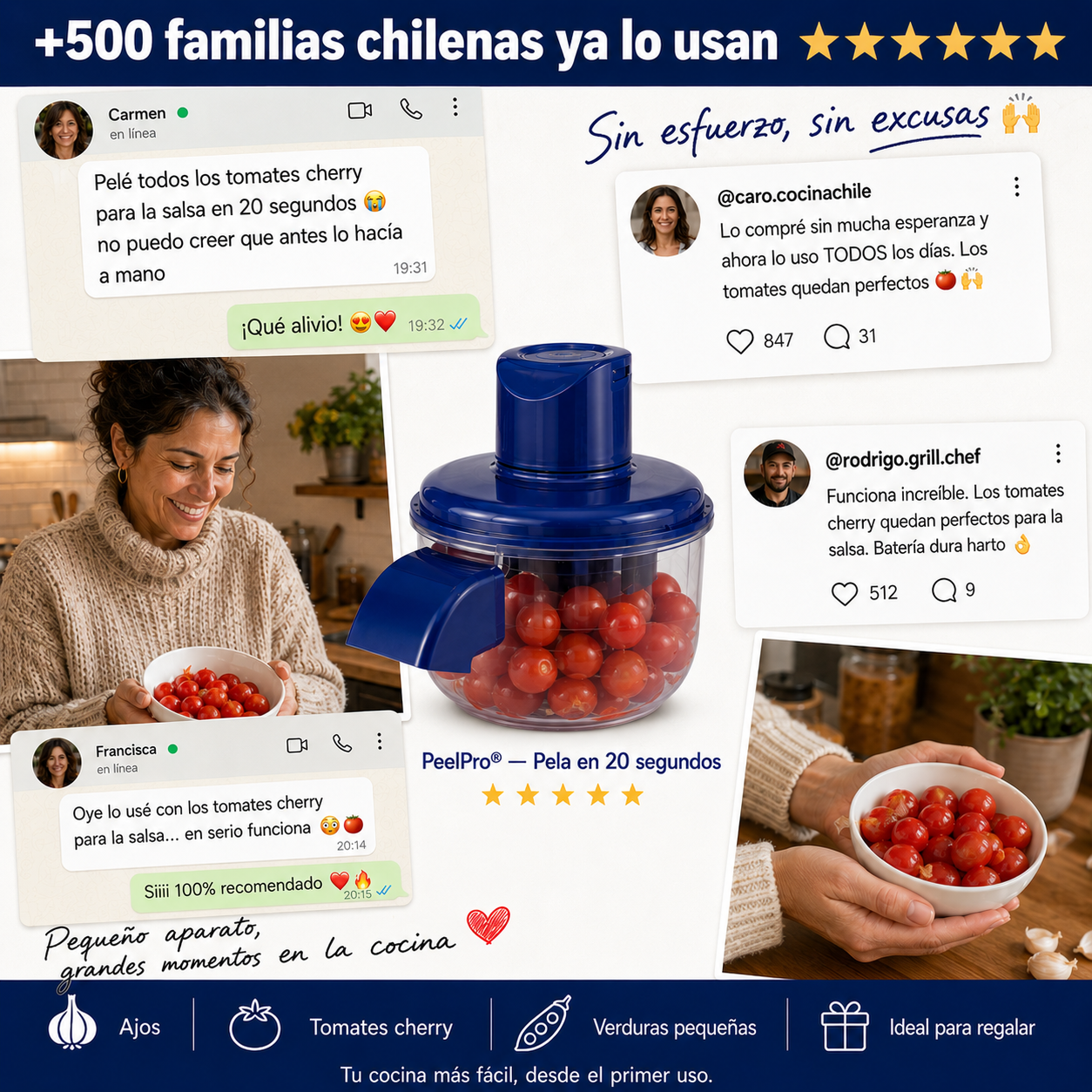 PeelPro® — Pela en 20 Segundos, Sin Esfuerzo y Sin Cuchillos