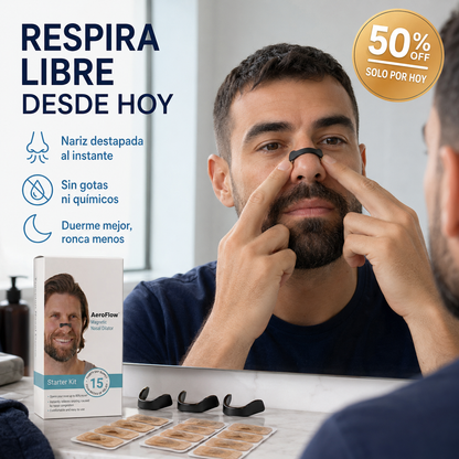 AeroFlow Pro — Despeja tu nariz tapada y vuelve a respirar libre, de día y de noche
