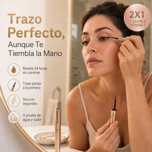 FlowerLine Pro — El Delineado Que Perdona el Pulso y No Perdona el Agua