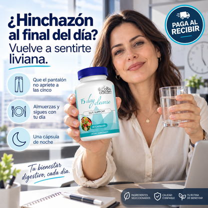 LIVIANA 15 PRO — ¿Hinchazón al final del día? Vuelve a sentirte liviana.