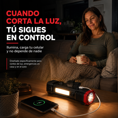 TacLight Pro — La linterna que salva tu auto y no te deja a oscuras en casa