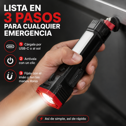 TacLight Pro — La linterna que salva tu auto y no te deja a oscuras en casa