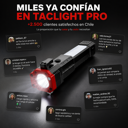 TacLight Pro — La linterna que salva tu auto y no te deja a oscuras en casa
