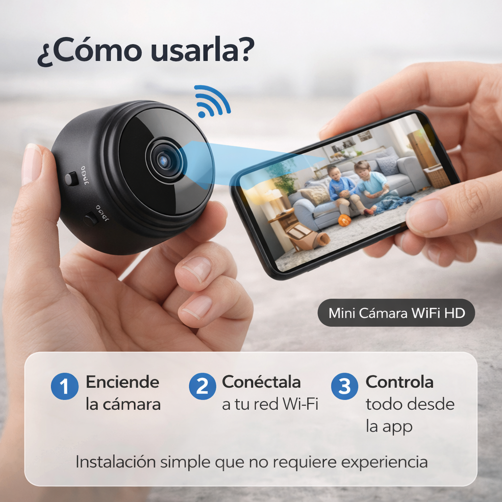 Mini Cámara WiFi HD