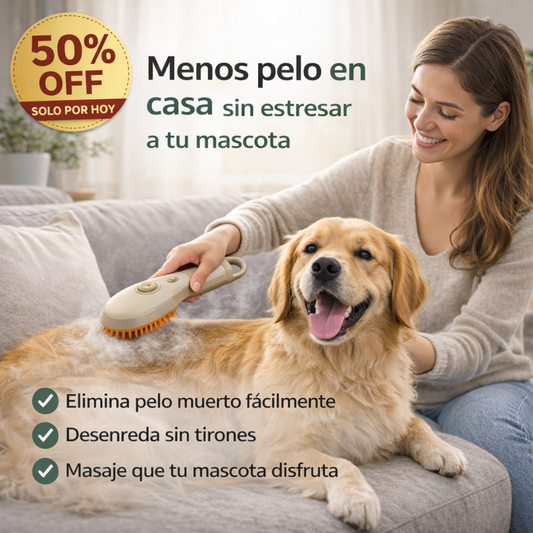Cepillo a vapor para mascotas
