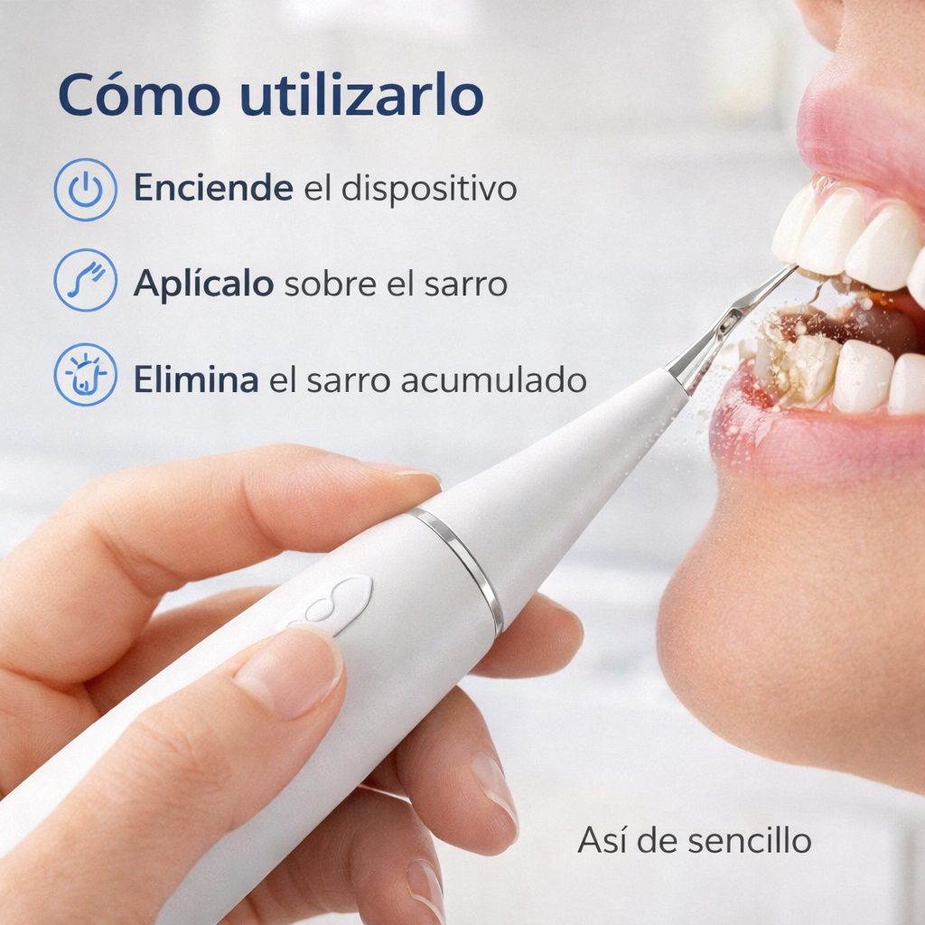 Limpiador dental quita sarro