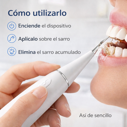 Limpiador dental quita sarro