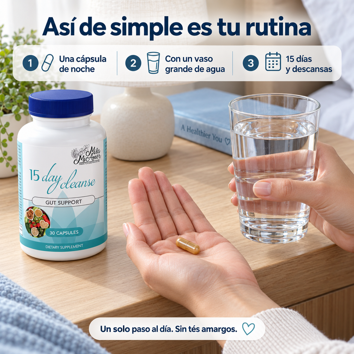 LIVIANA 15 PRO — ¿Hinchazón al final del día? Vuelve a sentirte liviana.