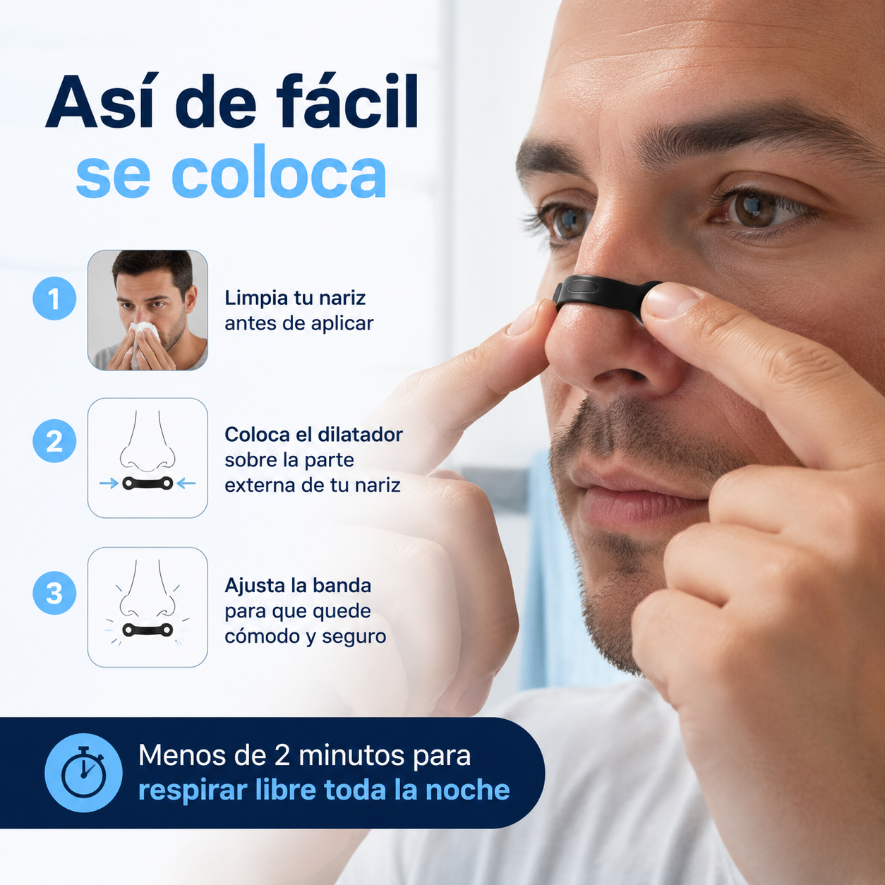 AeroFlow Pro — Despeja tu nariz tapada y vuelve a respirar libre, de día y de noche